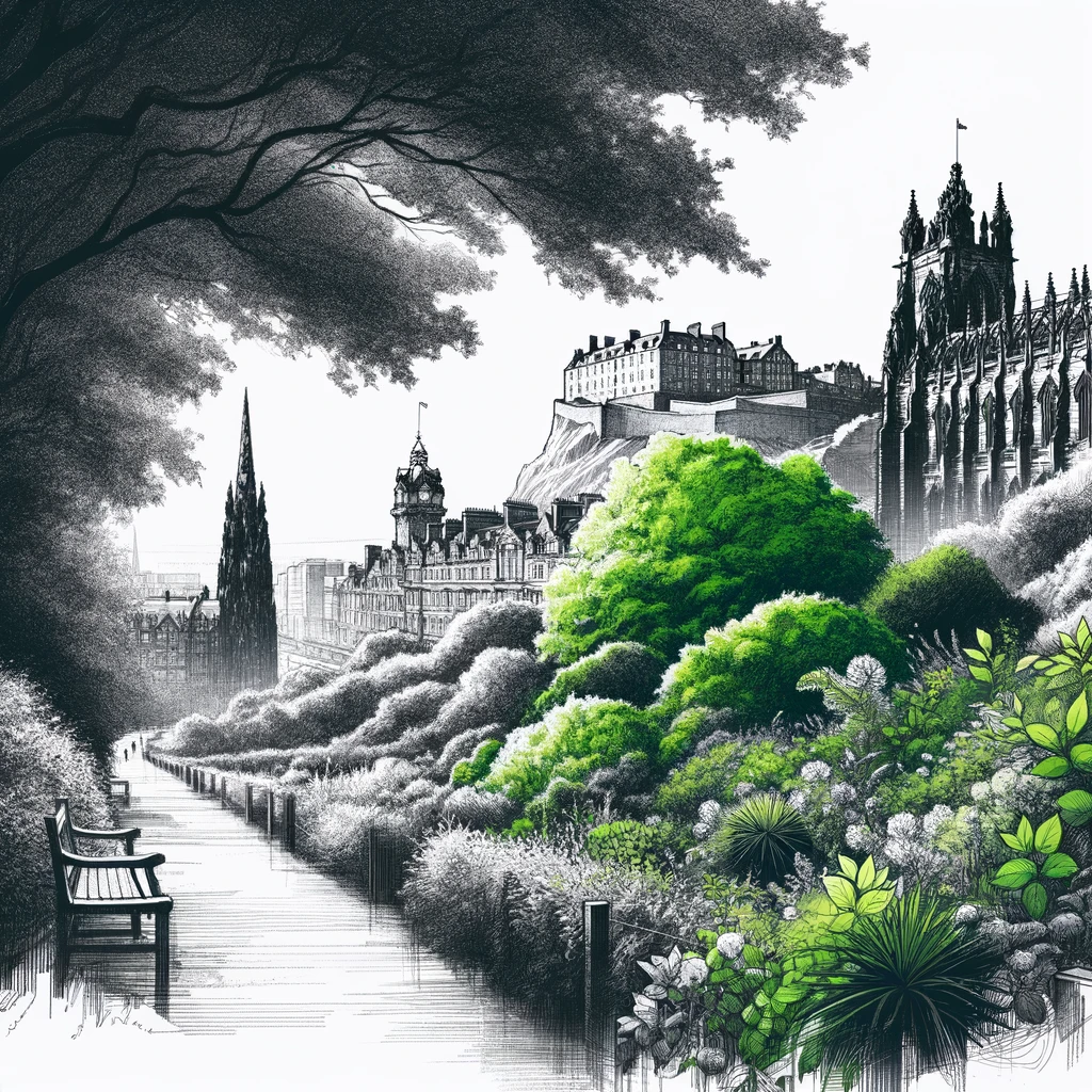 https://secretsanctuaryevents.com/wp-content/uploads/2023/11/DALL·E-2024-02-21-09.16.13-Create-sketched-artists-impressions-in-black-and-white-that-reimagine-Edinburgh-as-part-of-the-Garden-of-Eden-with-subtle-pops-of-greenery-to-emphas.webp